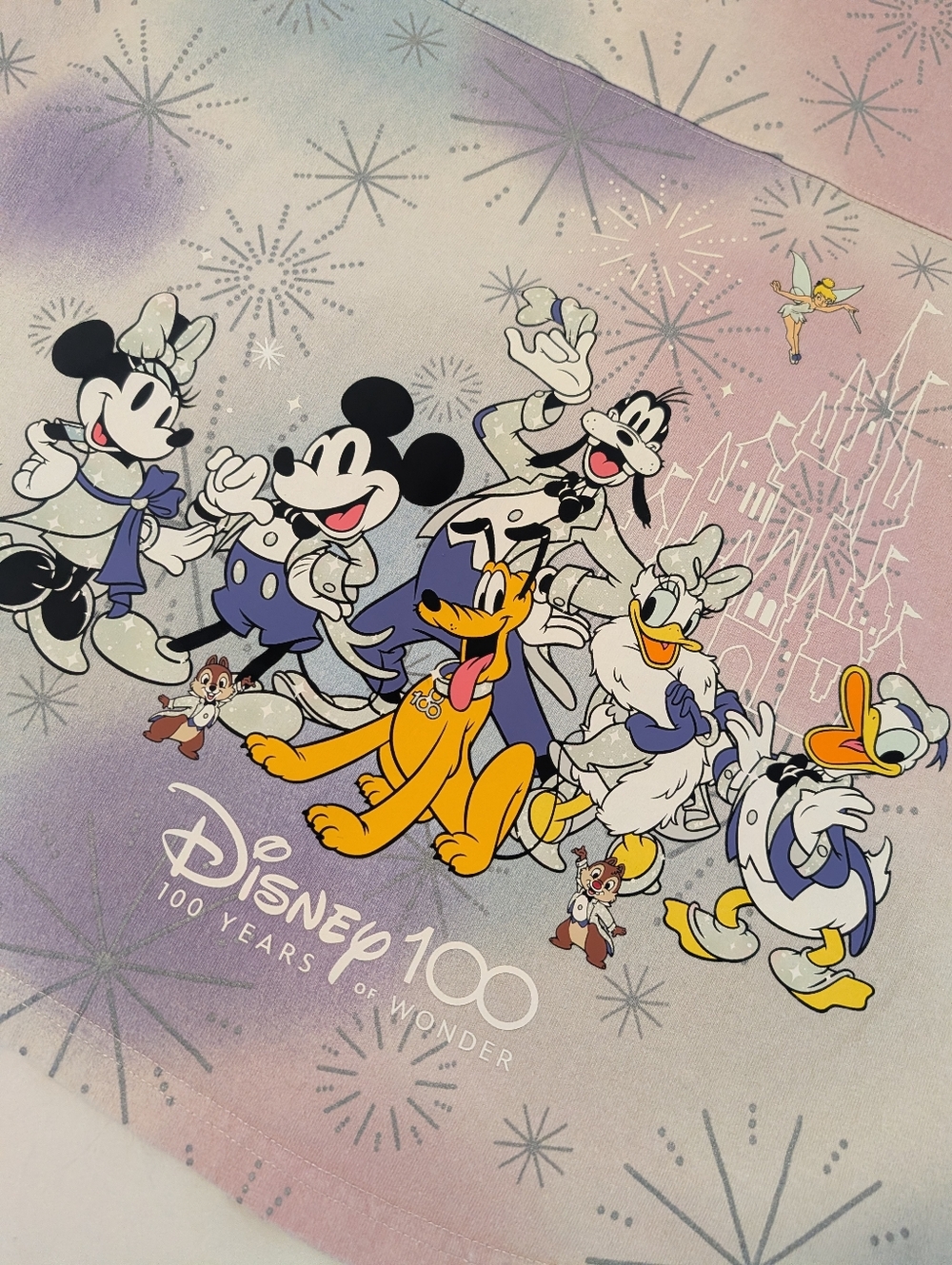 Walt Disney World Spirit Jersey Shirt Top Tie Dye Sensational Six 100 Years Sz L